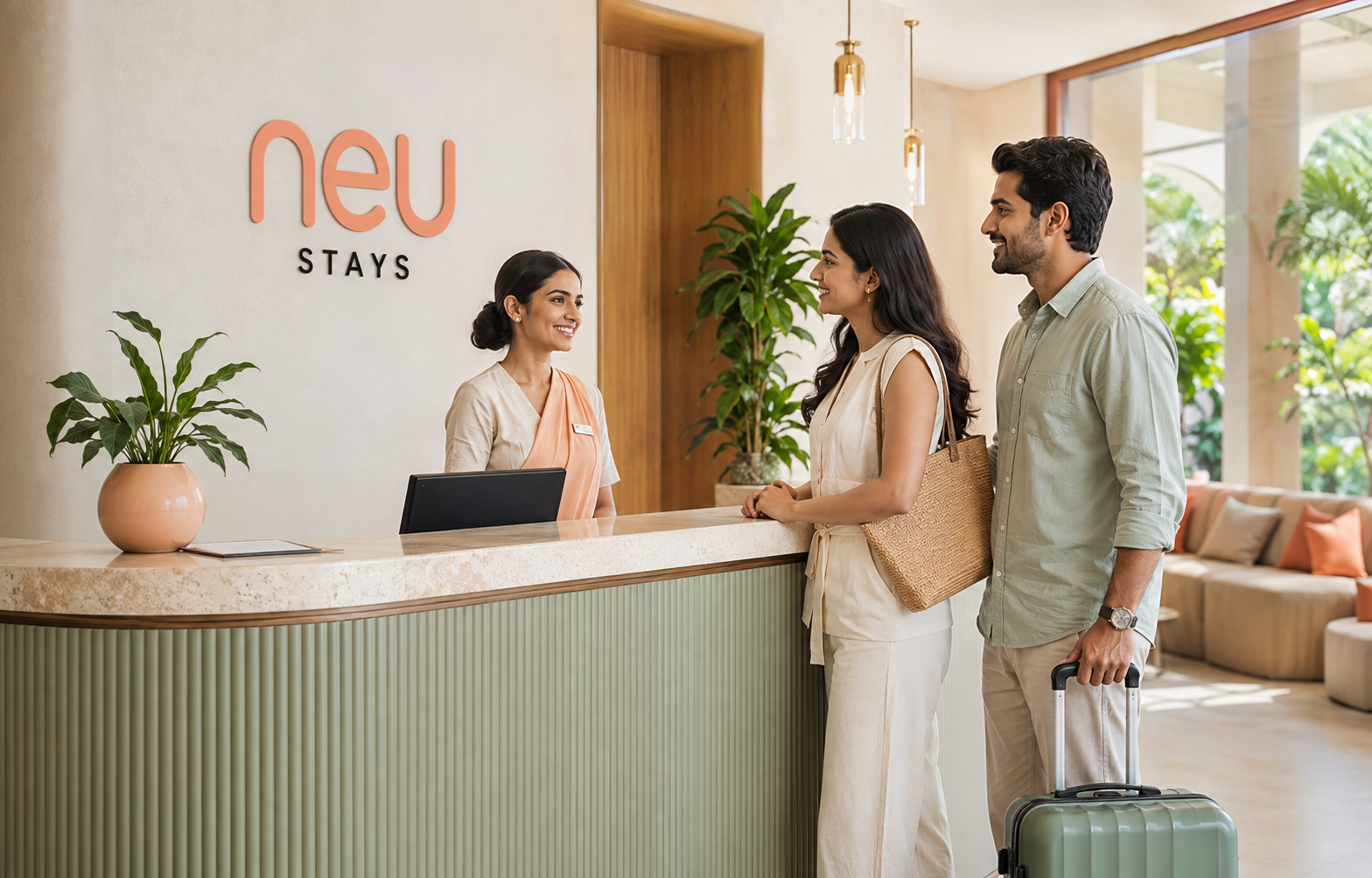 Indian hospitality professionals at Neu reception